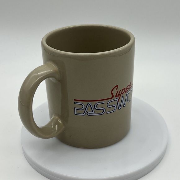 Super Password Game Show Coffee Mug Cup 1984 1989 - Picture 7 of 12